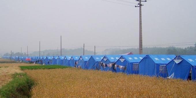 Tenda Bantuan Bencana 12M2 Tenda Pengungsi PBB