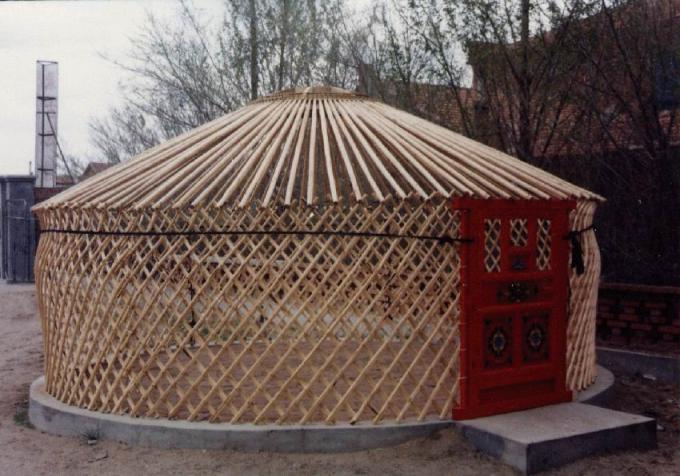 Cool Inflatable Dome Tenda Yurt Mongolia Tahan Lama Dengan Bobot Berat 200kg