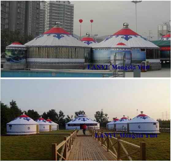 Outdoor Dome Party Luxury Mongolian Yurt Ger Tent