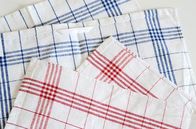 2 Colors Kitchen Tea Towels / Grid Kitchen Towel With 100% Cotton Fabric